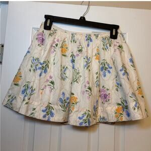 NWT Oliviaceous 100% Cotton Floral Skirt